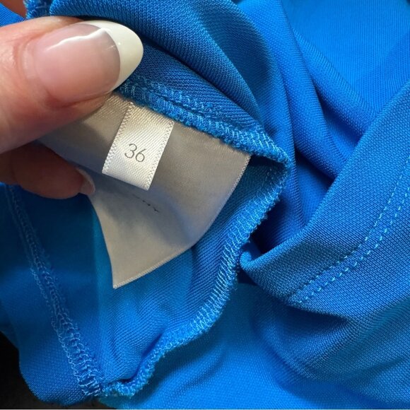 NWT GIVENCHY Draped Sleeveless Top in blue Size 36 - Picture 10 of 13